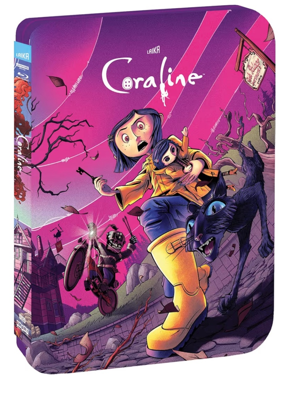 New CORALINE 4K UKTRA HD + Blue-Ray dvd autographed by Teri Hatcher